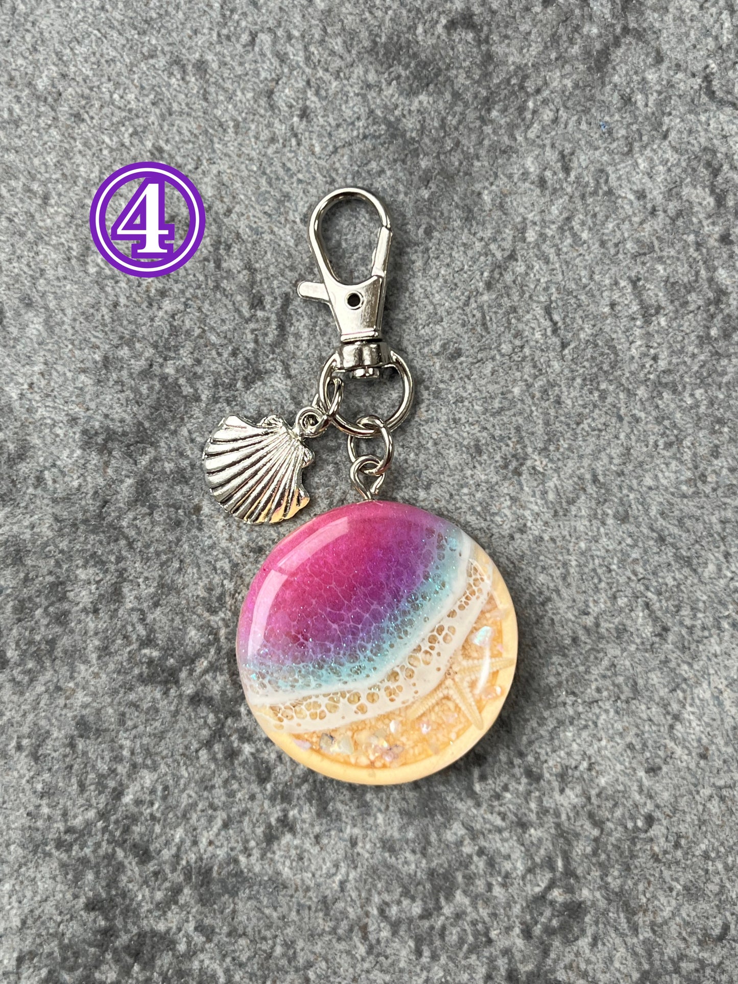 小さな海のキーホルダー(サンセット)